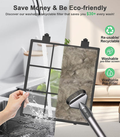 FRESHDEW Air Purifier for Home Up to 2300ft² With H14 True HEPA Smart WiFi Control & Double-Sided Intake | 22dB Ultra Quiet for Bedroom/Pet Homes | Removes Smoke, Odors, Pollen, Dust, Dander