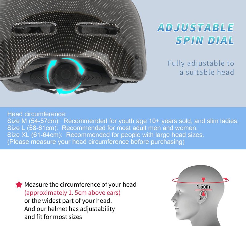 Gudook Adult Bike Helmets for Men - Women Bicycle Helmet - Certified Comfort Lightweight Adjustable Baseball Cap Style Cycling Helmet for Urban Commuter Road Biking Scooter