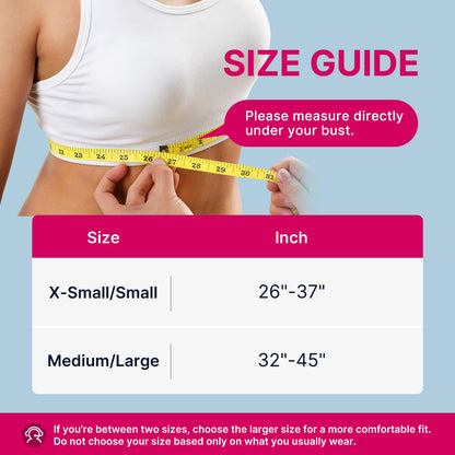 Fit Geno Posture Corrector for Women: Adjustable Lightweight Upper Back Brace for Neck Shoulder & Upper Back Pain Relief - Improve Posture Correct Hunchback Slouching Kyphosis Invisible Under Clothes (XS/S Under Bust 26"-37")