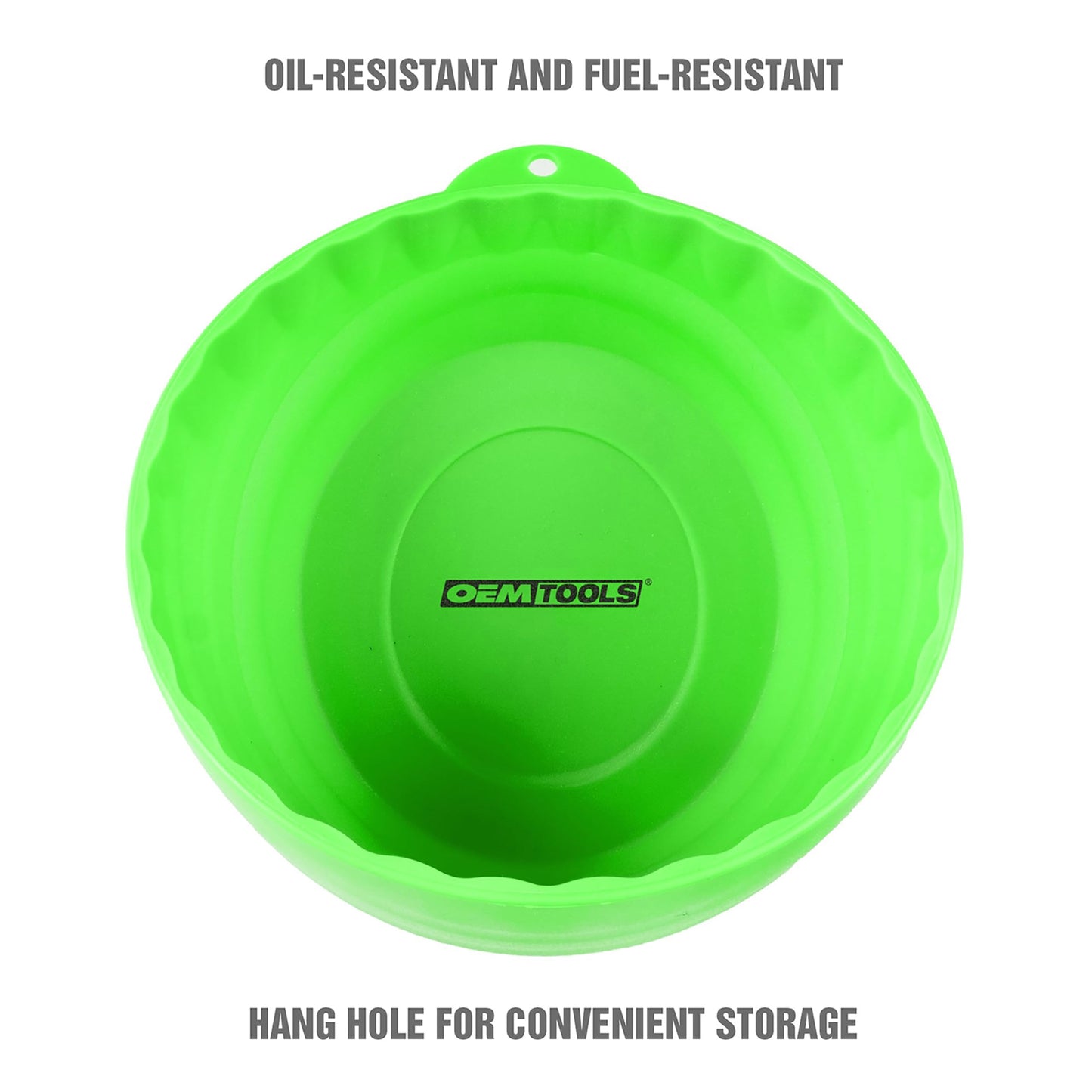 OEMTOOLS 25114 Magnetic Nut Cup, Magnetic Bowls for Holding Nuts and Bolts, 6 Inch Cup Diameter, Coated Magnet Sticks to All Ferrous Metal Work Surfaces,Green