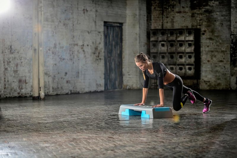 Reebok Adjustable Aerobic Step Platform - Multipurpose Fitness for HIIT & Strength Training | Ideal for Home Workouts