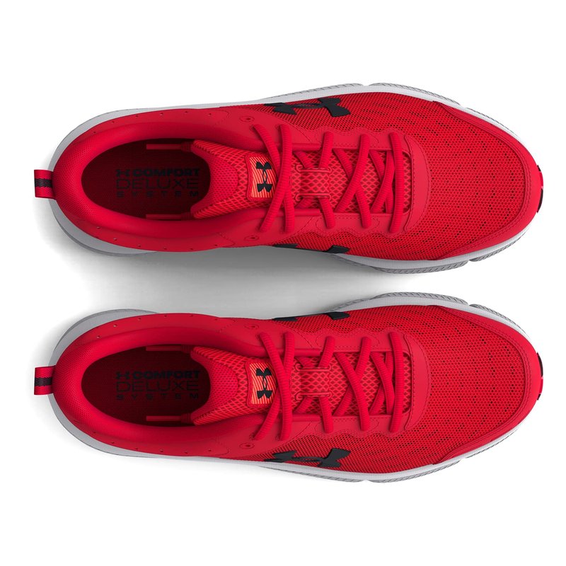 Under Armour Men's Charged Assert 10 Shoes, (600) Red/Red/Black, 10.5