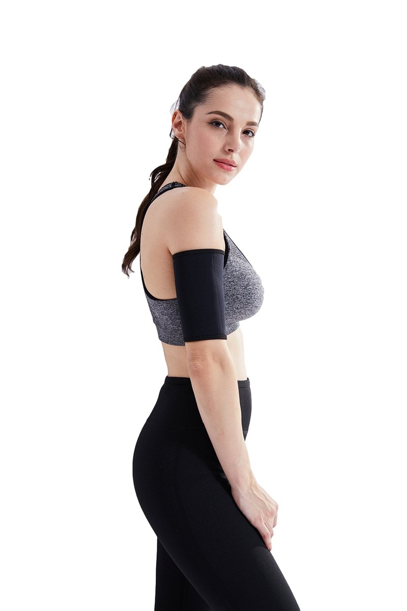 Bakerdani Mens and Womens Professional Fat- Burning Sudatory Arm Trimmer, Slimming Compression Sleeve, Arm Far Burner, Hot Neoprene Sauna Shaper for Workout