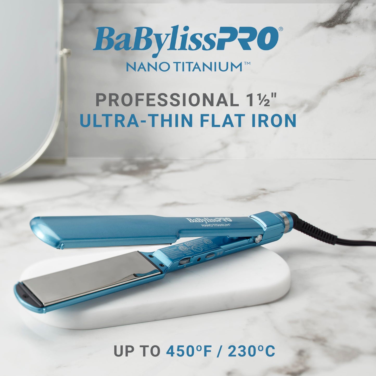 Nano Titanium Ultra-Thin Hair Straightener, Professional Flat Iron For All Hair Types