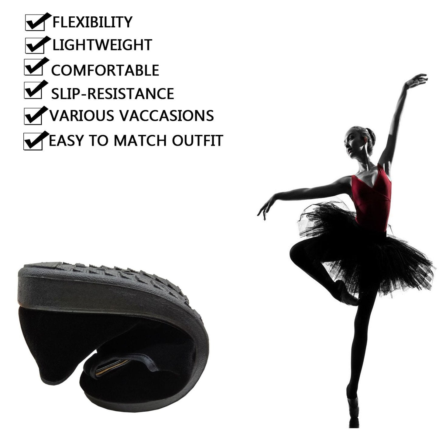 pestor Mary Jane Shoes for Women Ballet Flats Women's Flat Shoes Ballerina Halloween Black Mary Janes (Buckle, Adult, Women, 8.5, Numeric, US Footwear Size System, Medium)