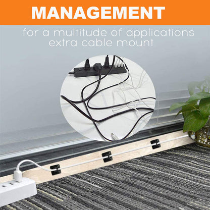 140 Pack 3/4" Zip Tie Adhesive Mounts Self Adhesive Cable Base Holders with Multi-Purpose Tie wire clips with screw hole,Anchor stick on wire holder,Black