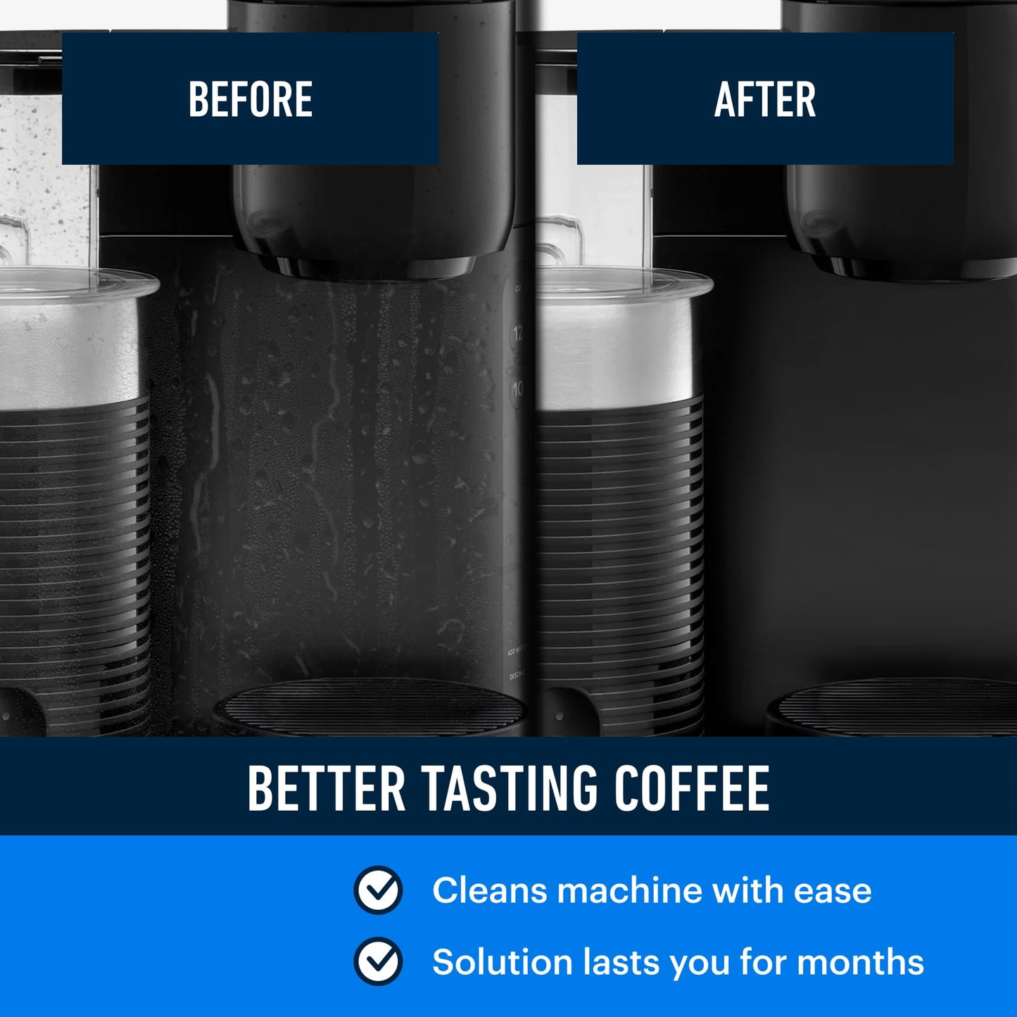 Essential Values Compatible with Keurig Descaling Solution - Specially Formulated for Keurig Descaler - Espresso Machine, Coffee Pot Cleaner - 12 Month Supply 2-Pack