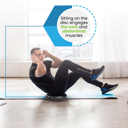 Inflated Stability Wobble Cushion, Including Free Pump/Exercise Fitness Core Balance Disc,Blue,size: 13 inches / 33 cm diameter