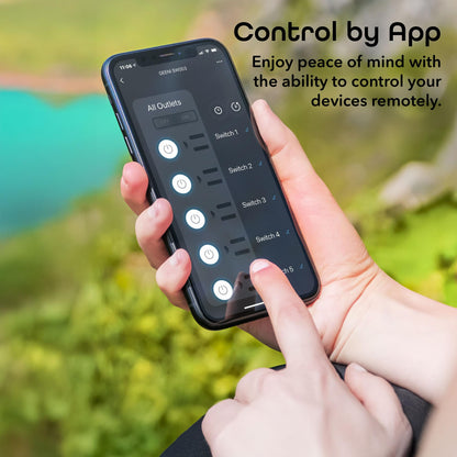 Geeni Smart Surge Protector 6-Outlet Power Strip – Wi-Fi Enabled with Voice Control (Alexa, Google Assistant), Surge Protection, 3ft Extension Cord, Remote Access