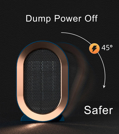 electric space heaters for indoor use: plug in portable small room heater with fan for bedroom bathroom camping | 1000 watt mini heater for office under desk table quiet 300 sq ft air heat