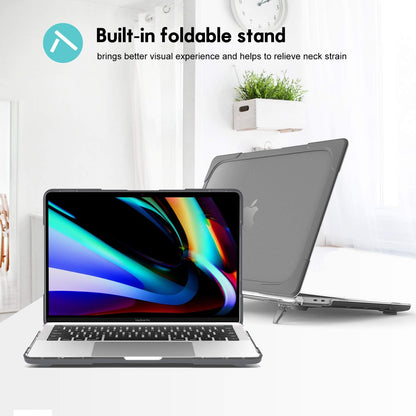 ProCase Heavy Duty Bumper Case for MacBook Pro 16 Inch 2019 (Model: A2141), Shockproof Rugged Hard Shell Protective Cover for MacBook Pro 16 with Touch Bar and Touch ID -Grey