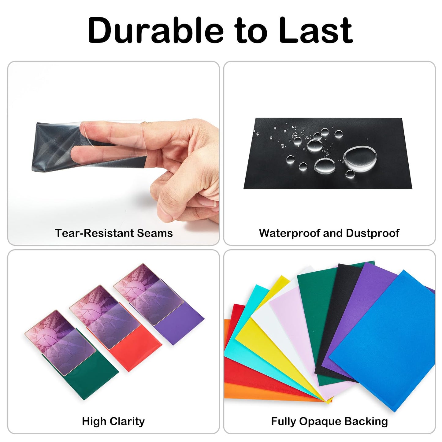 500 Counts Card Sleeves for Trading Cards, FOTEEMO Yugi-oh Card Sleeve Japanese Small Card Sleeves Yugi oh Soft Card Sleeves Protect Your Japanese Sized Trading Cards Never Tear (62 * 89mm)