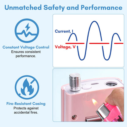 Makartt Electric Nail Drill - 35000RPM Rechargeable Efile with Coreless Motor, Nouvella Portable Nail Filer Machine for Acrylic Gel Removal with Drill Bits Set, Black