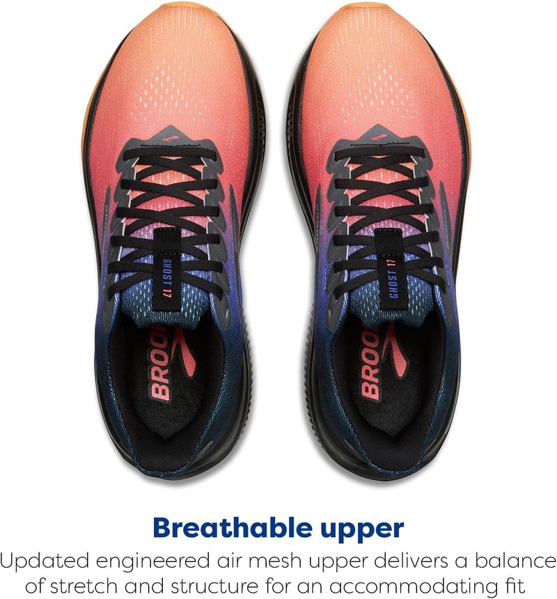 Brooks Women's Ghost 17 Running Shoes - Lightweight & Comfortable | Perfect for All-Day Wear