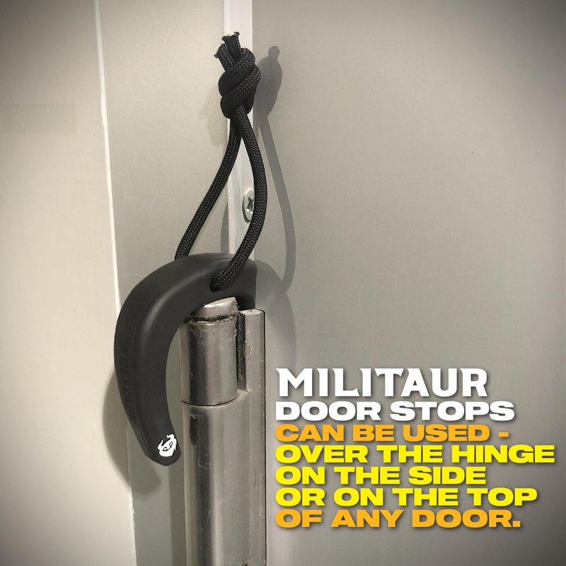 Militaur First Responder Door Stop Black (3 Pack) – Molle Compatible