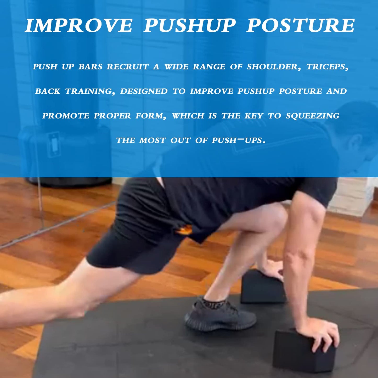 2 Pack Non-Slip Professional Squat Wedge Blocks - Heel Elevated Ramp for Squats, Calf Raises Platform for Men Women, Slant Board Trainer for Fitness, Pushup, Weightlifting, Yoga