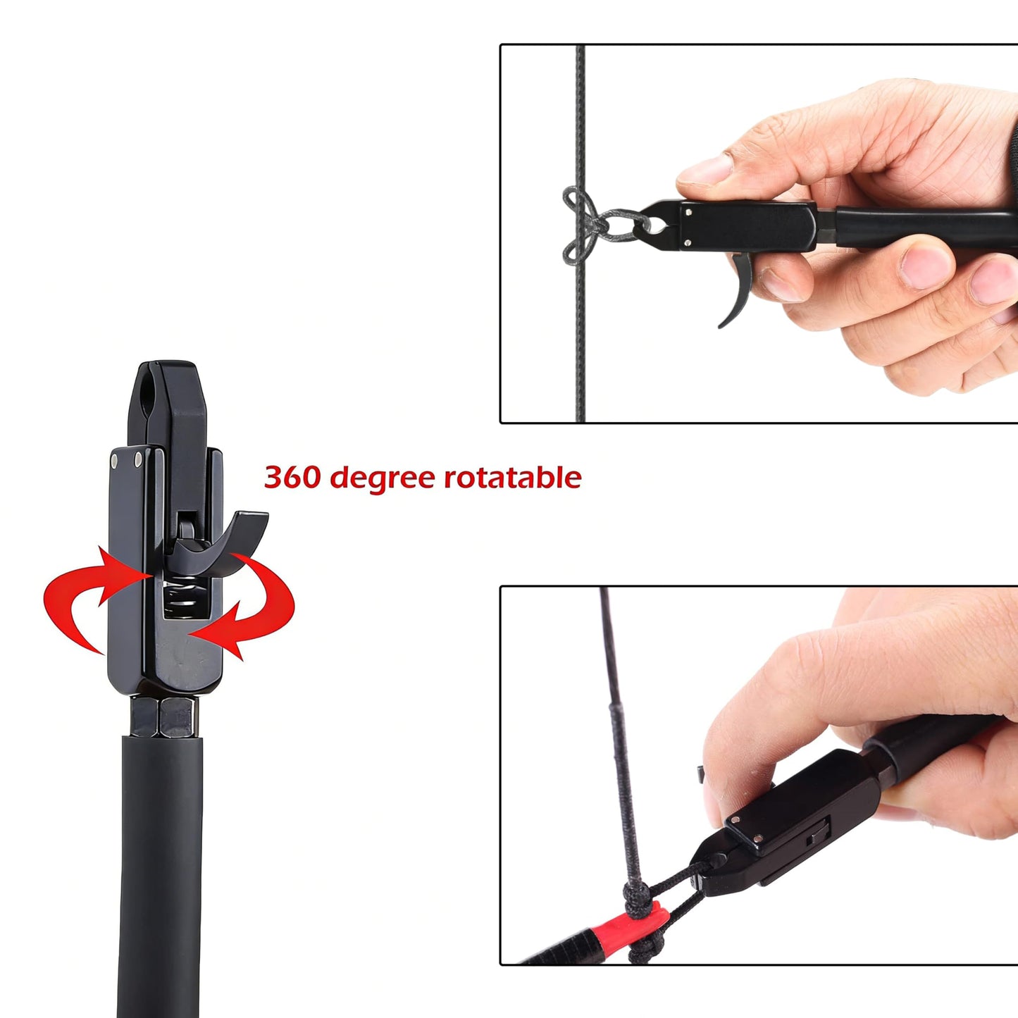 Archery Bow Release,Wrist Strap Releases Aid for Compound Bow Trigger 360° Adjustable Aids for Hunting Shooting, Fits Both Youth and Adult, Left or Right Hand (KA-4003)