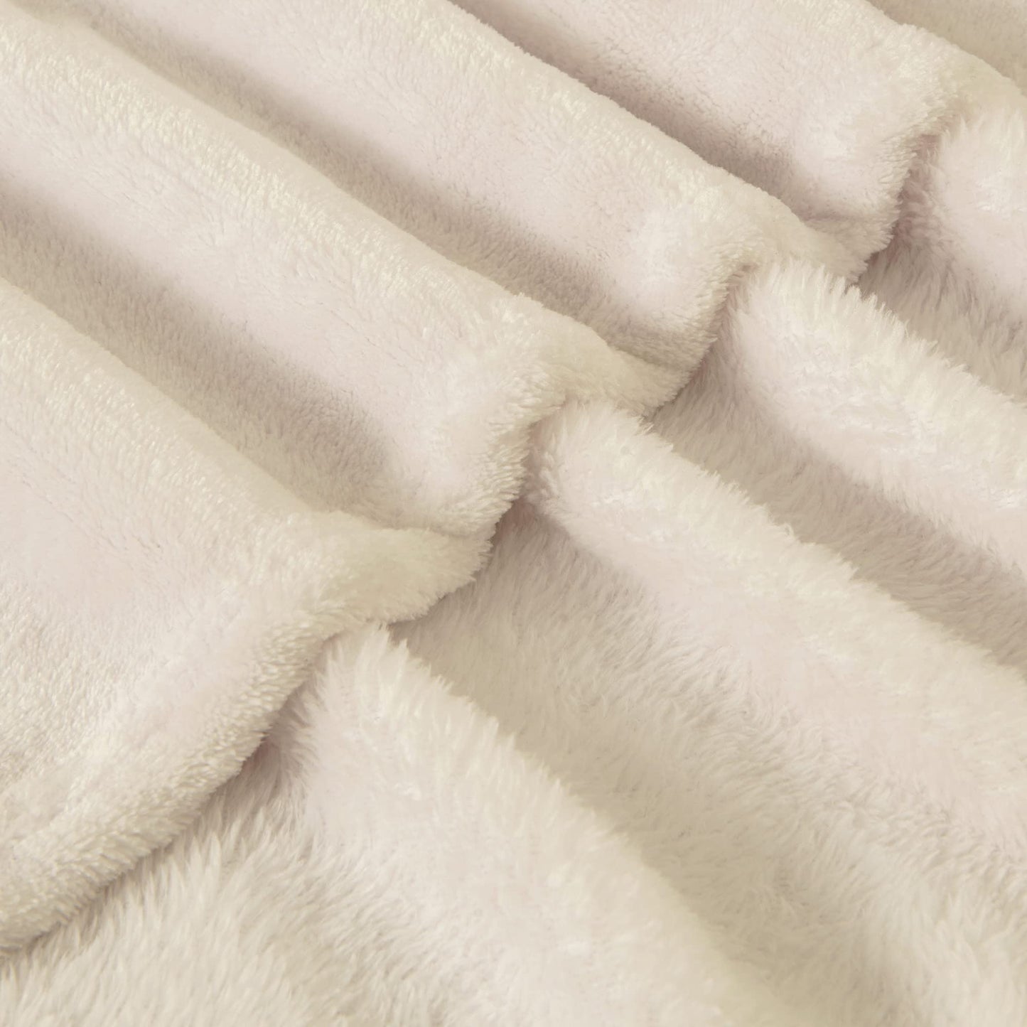 BEDELITE Fleece Blanket Beige Throw Blankets for Couch & Bed, Luxury Plush Cozy Fuzzy Blanket 50" x 60", Super Soft Warm Lightweight Throw Blanket for Travel Camping