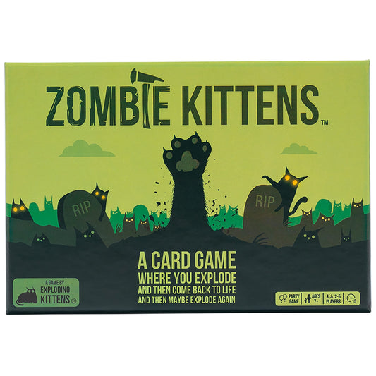 Exploding Kittens Zombie Kittens 2-5 Players - Ages 7+ - 15 Minutes to Play - High Stakes Zombie Card Game - Party Game, Family Game Night, Kid and Adult Card Game