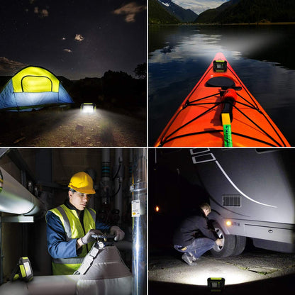 LE Camping Light Rechargeable, 1000 Lumen Portable Work Light Rechargeable, Bright Outdoor Camping Lamp with 4400mAh Power Bank, 3 Modes LED Floodlight for Emergency, Power Cuts, Tents and More