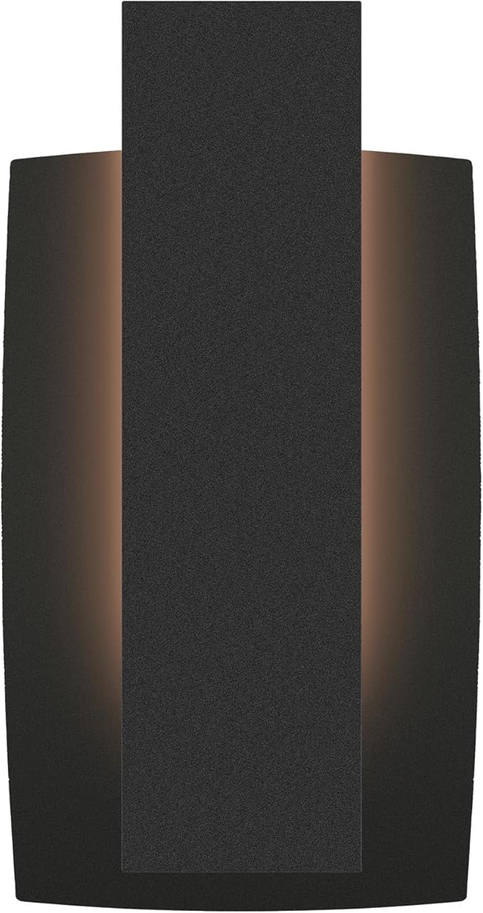 LamQee Modern Outdoor Wall Lights for House LED Integrated, Aluminum Outdoor Porch Light Fixture Wall Mount, 3000K 10W Exterior Wall Sconce Lighting Patio Front Door Garage Indoor, Matte Black