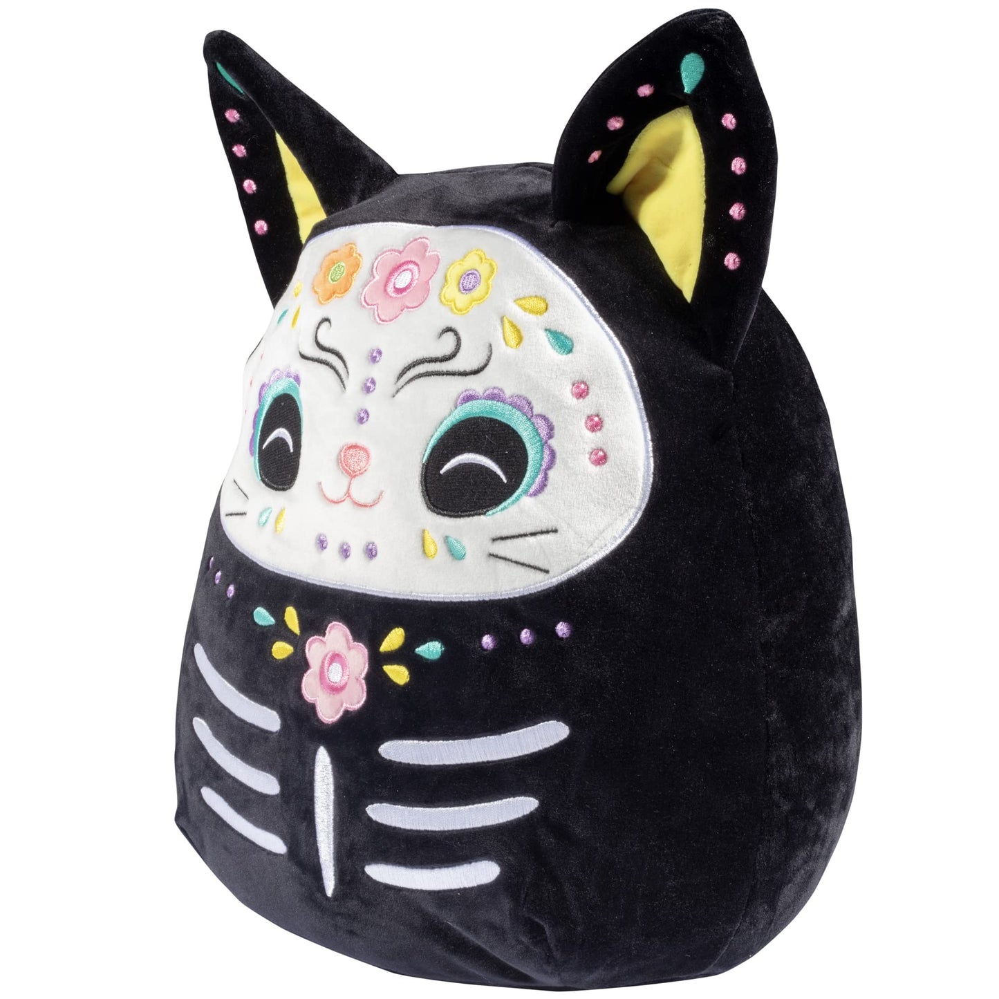 Squishmallows 12-Inch Zelina The Day of The Dead Cat - Soft Plush Black Kitty with Sugar Skull Design - Collectible Stuffed Animal Pillow - Halloween & Día de Los Muertos Gift for Kids & Adults 2025