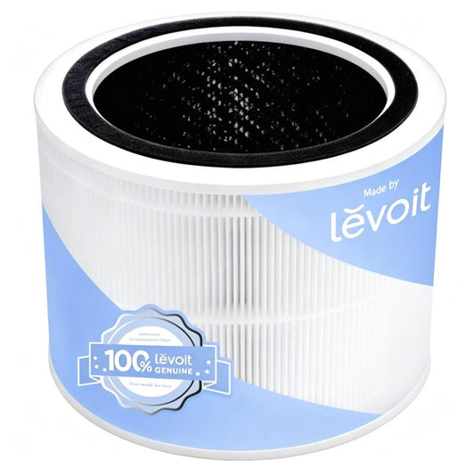 Levoit Core 200S-P Air Purifier Genuine Replacement Filter, AHAM VERIFIDE, Supports HEPA Sleep Mode, High-Efficiency Activated Carbon, Removes Smoke, Odors, Allergens, Core 200S-RF, 1 Pack