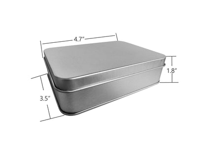 Fire Starter Kit – 6 Magnesium Shaving Packs + Waterproof Windproof Matches in Metal Tin – Emergency Fire Making Kit for Camping, Hiking, Survival, Prepping (Mg + Matches)