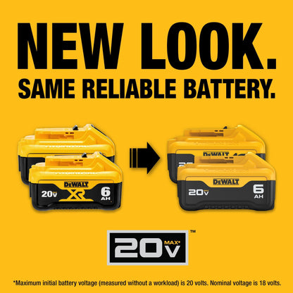 DEWALT 20V MAX 6 Ah Lithium Ion Battery 2-Pack (DCB206-2)