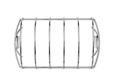 Weber Rib Rack, holds up to 5 Rib Racks/Spare Ribs, Non-Stick Stainless Steel, dishwasher safe, fits all Grills (Charcoal from Ø 47cm, Gas, Pellet, Electric) - Silver (6605)