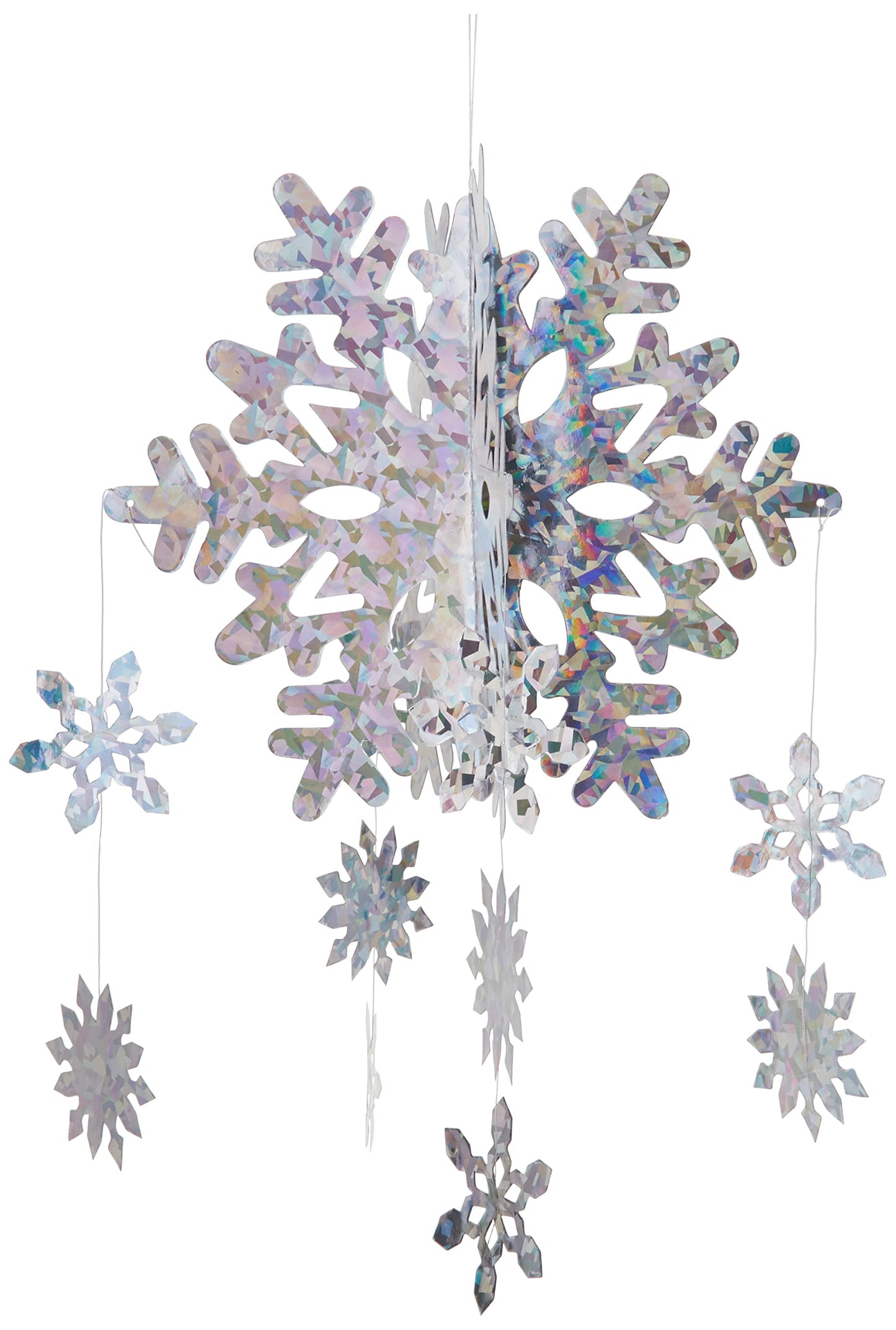 3-D Snowflake Mobile Party Accessory (1 count) (1/Pkg)