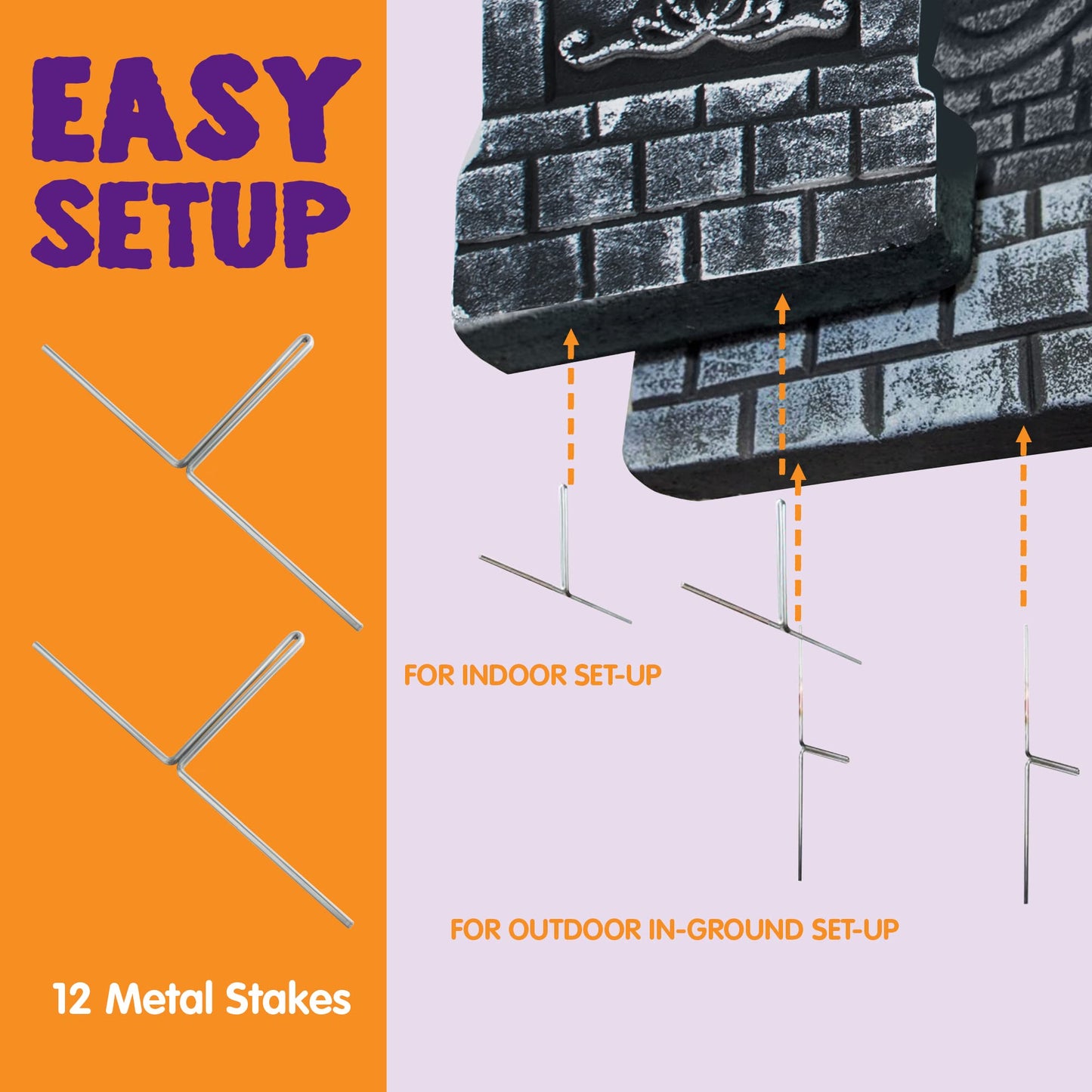 JOYIN 17” Halloween Foam RIP Graveyard Tombstones (5 Pack), Halloween Tombstones Outdoor Decorations for Graves Decorations with 12 Metal Stakes for Cemetery Yard Lawn Party Decor