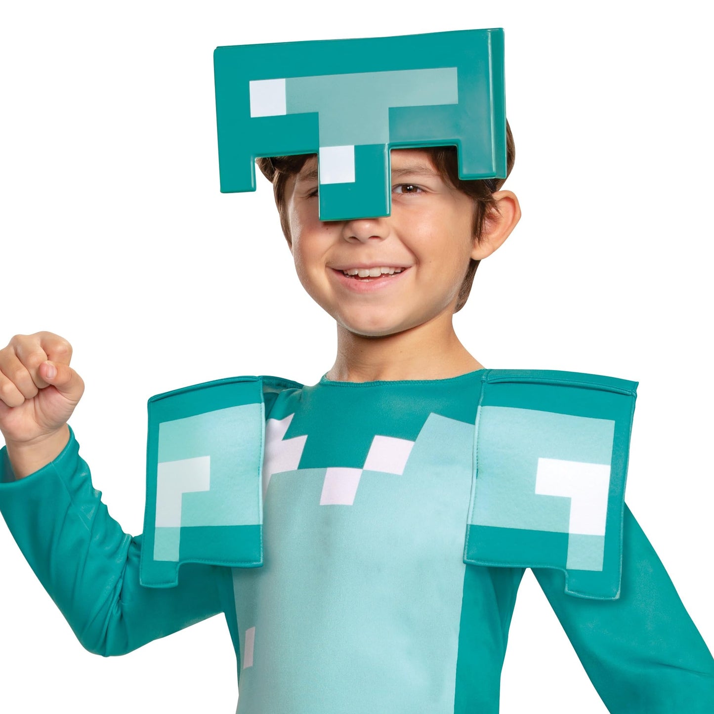 Disguise Minecraft Armor Boys' Jumpsuit Costume Blue, Small (4-6)