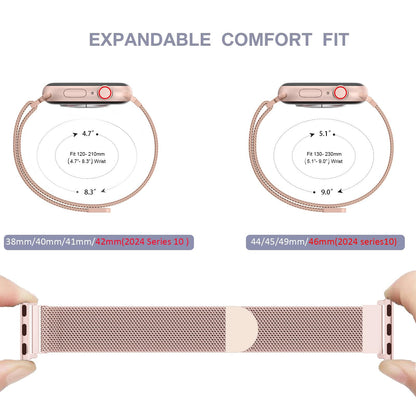 MRAIN-H Band Compatible with Apple Watch Straps 46mm 38mm 40mm 41mm 42mm 44mm 45mm 49mm for Women Men, Magnetic Adjustable Metal Bands for iWatch Strap Series 11 10 9 8 7 6 5 4 3 Ultra SE 3 2 1