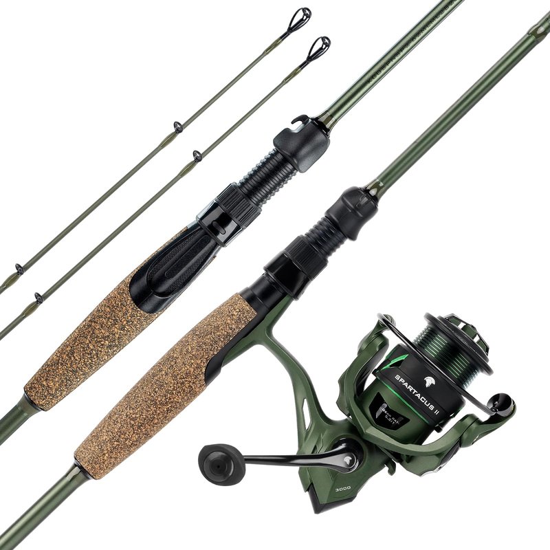 KastKing Spartacus II Spinning Fishing Reel Combo,7'3" M,3000 Reel