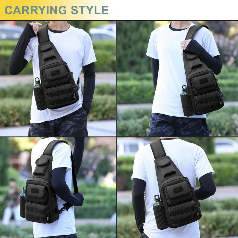 Tactical Shoulder Bag - 1000D Molle Military Backpack | Outdoor Daypack in Blue