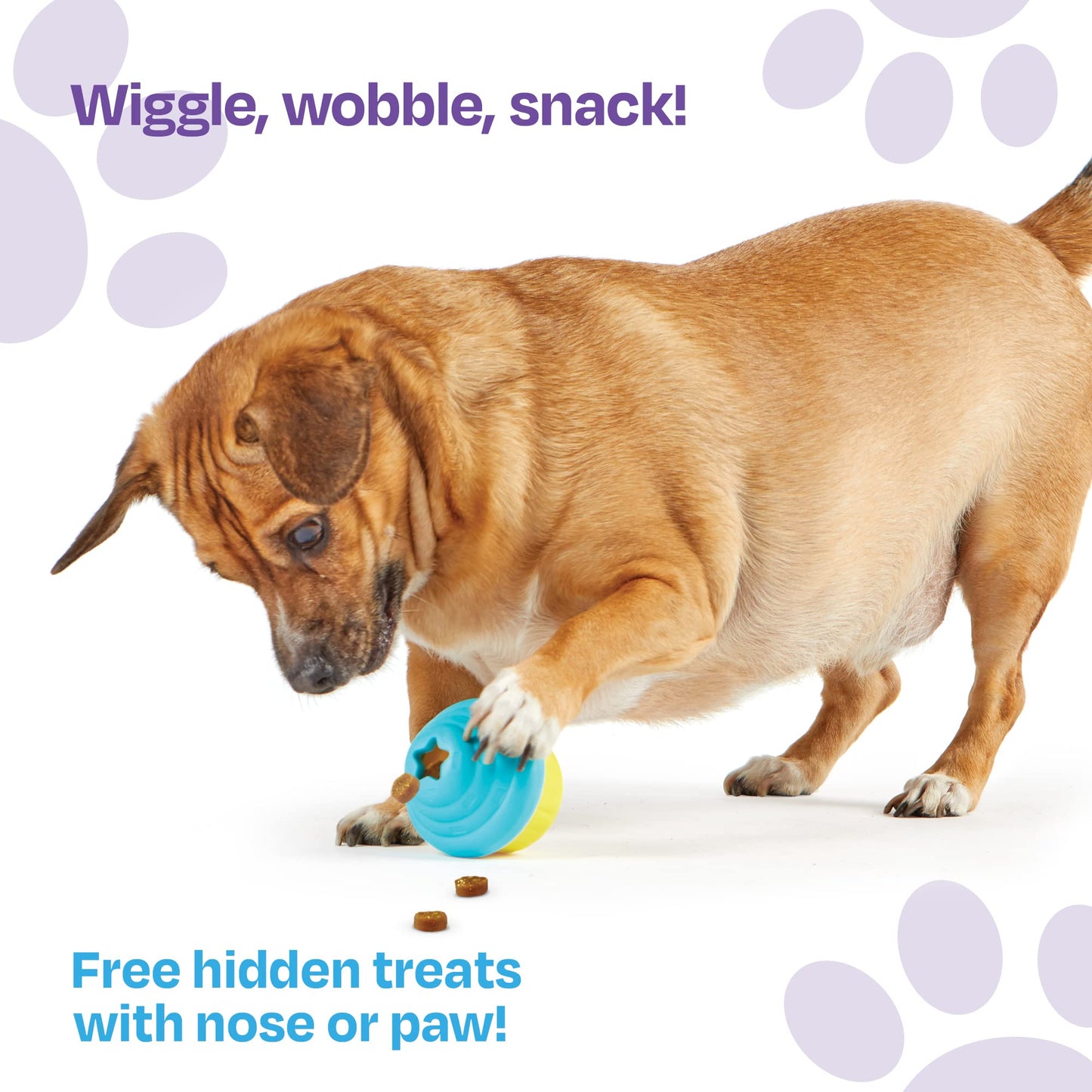 Brightkins Small Cupcake Treat Dispenser for Dogs - Enrichment Dog Birthday Toy for All Breeds, Interactive Gift for Puppies