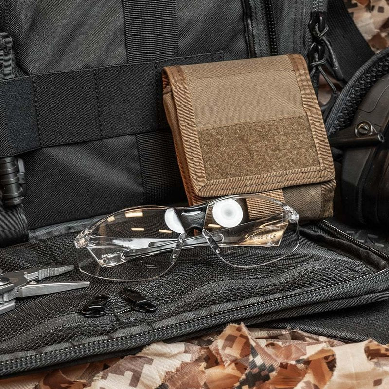 GRITR Shooting Glasses - ANSI Z87.1 Safety Glasses w/Anti-Fog Lenses - Scratch Resistant Protective Eyewear for Shooting Range, Sports, Work, Indoor & Outdoor Activities, Transparent Frame