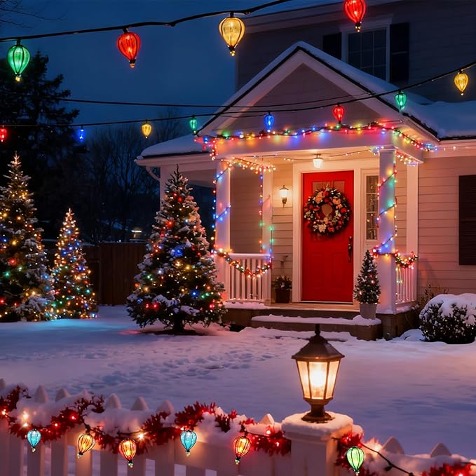 11FT Multicolor String Lights with 10 Bulbs, Colored Backyard Patio Indoor/Outdoor UL Listed String Lights,Hanging for Bistro Tents Market Cafe Gazebo Porch Party Wedding