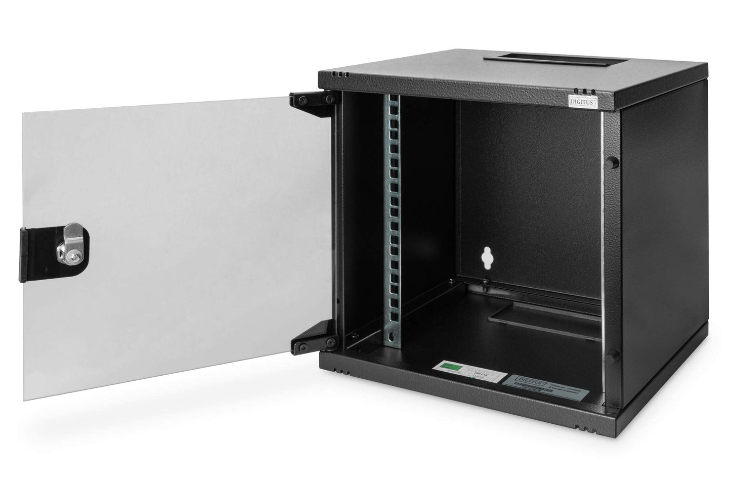 DIGITUS Network cabinet 10 inch - 6U - wall mounting - HxWxD 330x312x300mm - load capacity 30kg - useful depth 250mm - black
