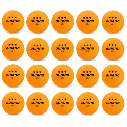 Guirnd 20 Pack Ping Pong Balls, 3 Star Table Tennis Balls, 40+ Pong Ball Competition and Recreational Play, Abs Ping Pong Ball