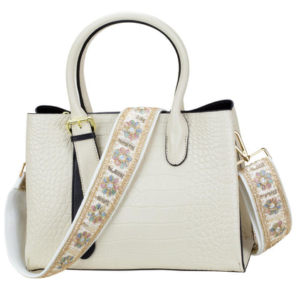 ALLZEDREAM Purse Strap Crossbody Replacement Handbag Shoulder Bag 2" Wide Adjustable Embroidered Lace Sequins