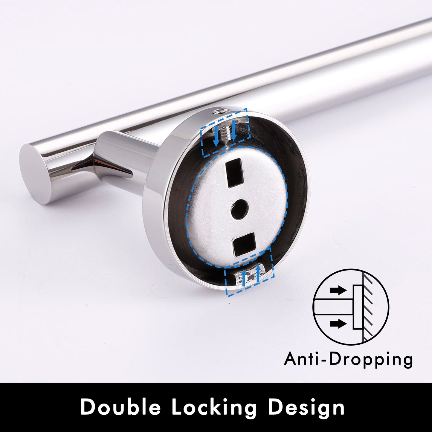 KES Towel Rail 30CM Hand Towel Holder, Bathroom Towel Bar Kitchen Dish Cloths Hanger SUS304 Stainless Steel Polished Steel Wall Mounted, A2000S30