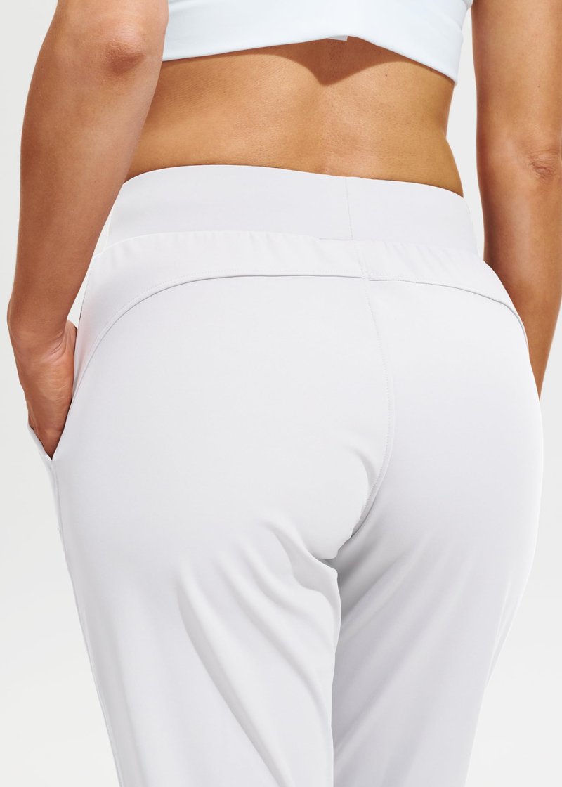 Libin Joggers for Women Yoga Sweatpants Athletic Dance Workout Leggings Tapered Lounge Casual Teacher Pants for Running Cloths, White 3XL