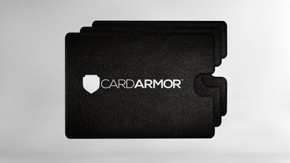 Card Armor Credit Card Holder, 6 Premium RFID Blocking Sleeves with Clear Front for Easy Viewing, Prevent Identity or Financial Theft from High Tech Thieves