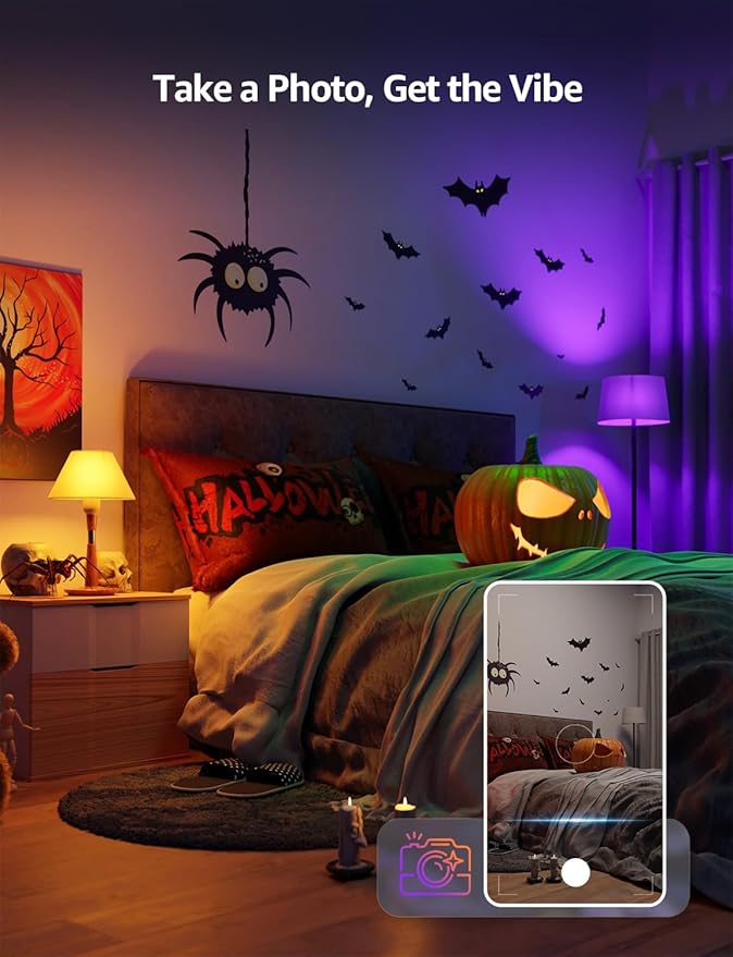 Lepro B1 AI Smart Light Bulbs - WiFi & Bluetooth RGBWW Color Changing LED Bulb Works with Alexa & Google Assistant, Personalized Al Lighting Designer, AI Voice Control, Music Sync, 2.4GHz Only, 1 Pack