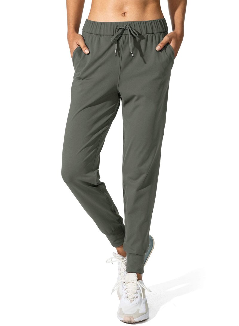 SANTINY Women's Joggers Pants Pockets Drawstring Running Sweatpants for Women Lounge Workout Jogging(Olive Green_XS)