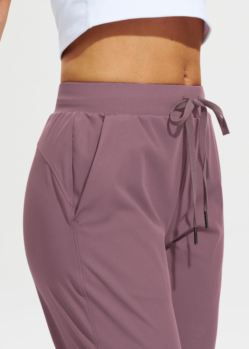 Libin Women's Joggers Pants Athletic Dance Sweatpants with Pockets Running Tapered Casual Pants for Workout,Lounge, Vintage Purple L