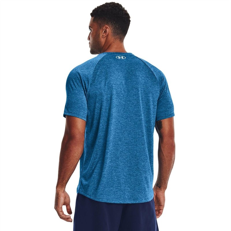 Under Armour Men's Tech 2.0 Short-Sleeve T-Shirt, Cruise Blue (899)/White, Medium