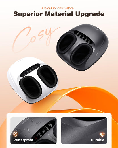 Foot Massager Machine with Heat, Shiatsu Deep Kneading Foot Massager with Remote, Compression, Multi-Massage Modes, Auto-Off Timers, Gifts for Women Men